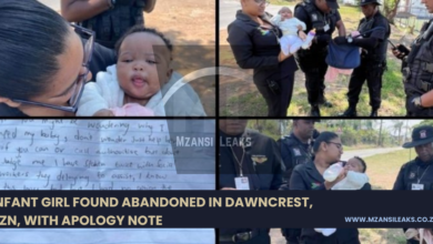 Infant Girl Found Abandoned in Dawncrest, KZN