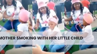 Mzansi Reacts To Video Of A Mother And Her Little Child Smoking At A Party