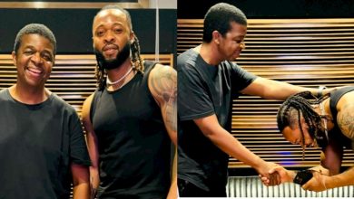 PICS | Oskido In Studio With Nigerian Music Star Flavour